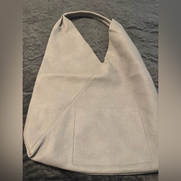Shiraleah Handbags - Elegant Gray Leather Hobo Bag